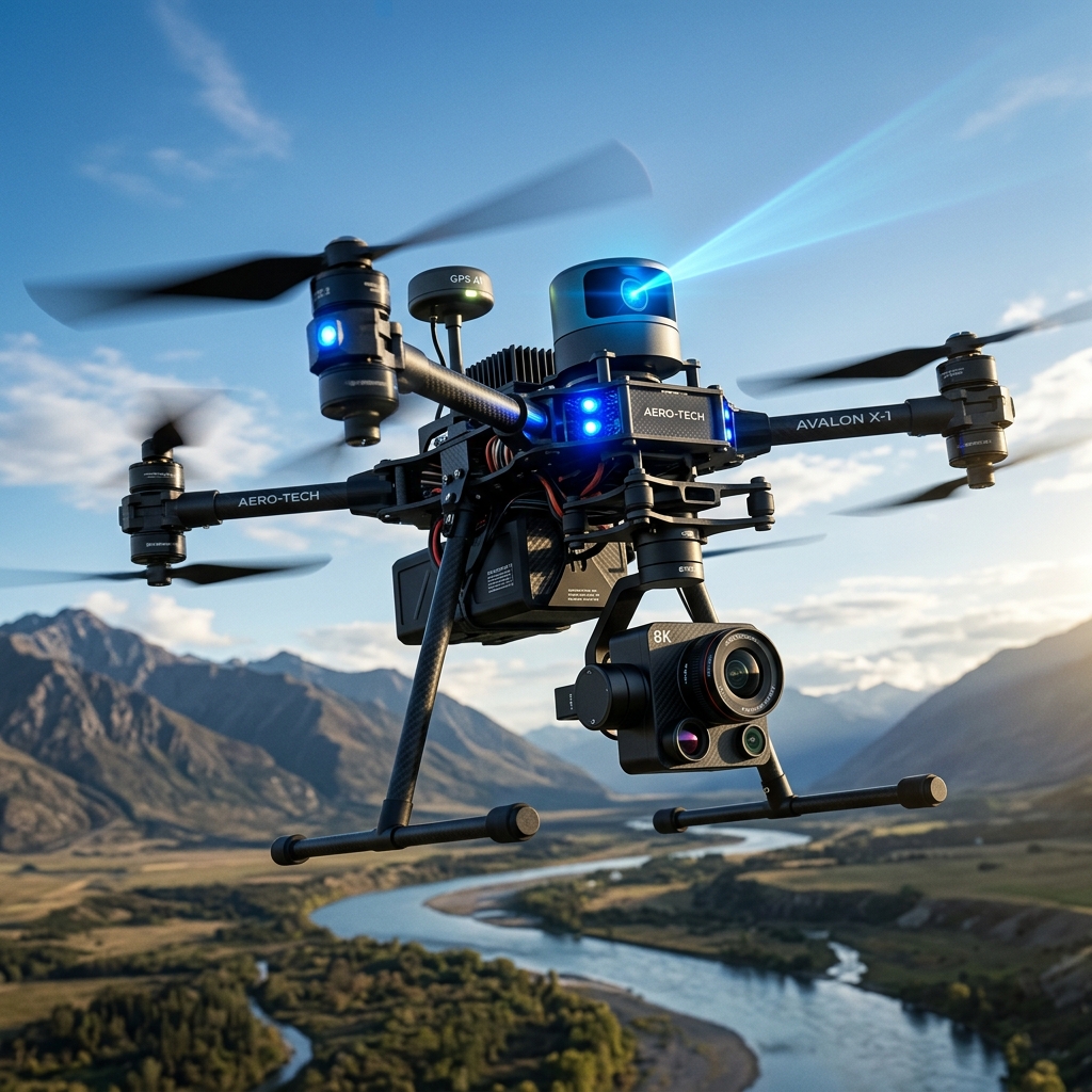 Autonomous UAV drone with sensors